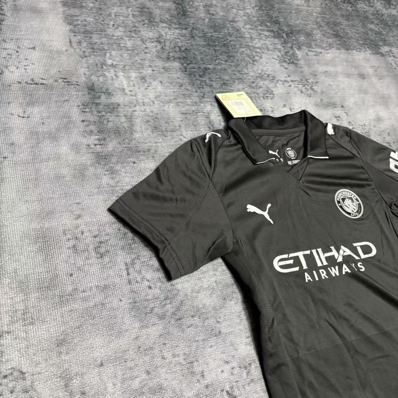 Kids 2025/26 Manchester City Black Jersey