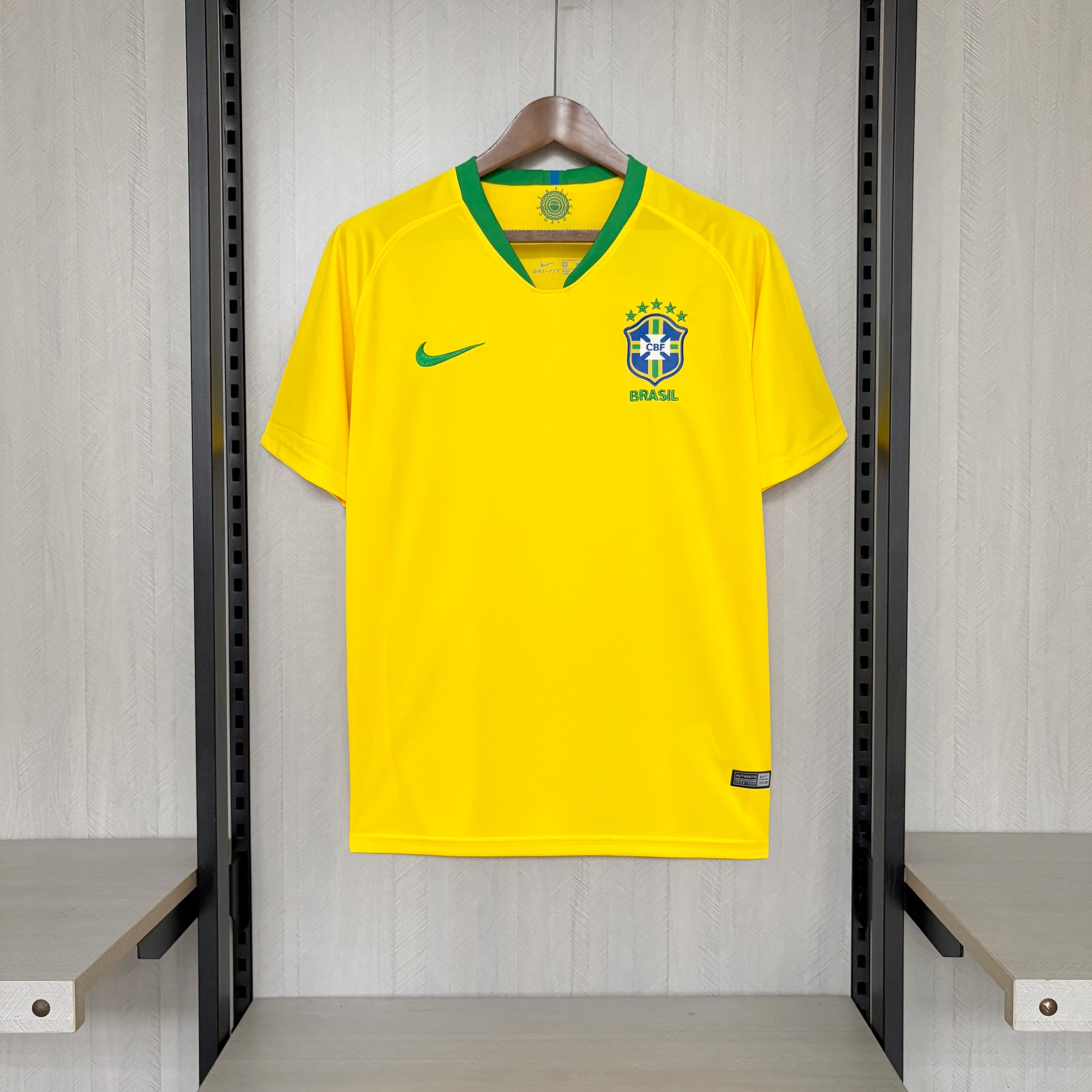 Brazil Retro Home Jersey 2018