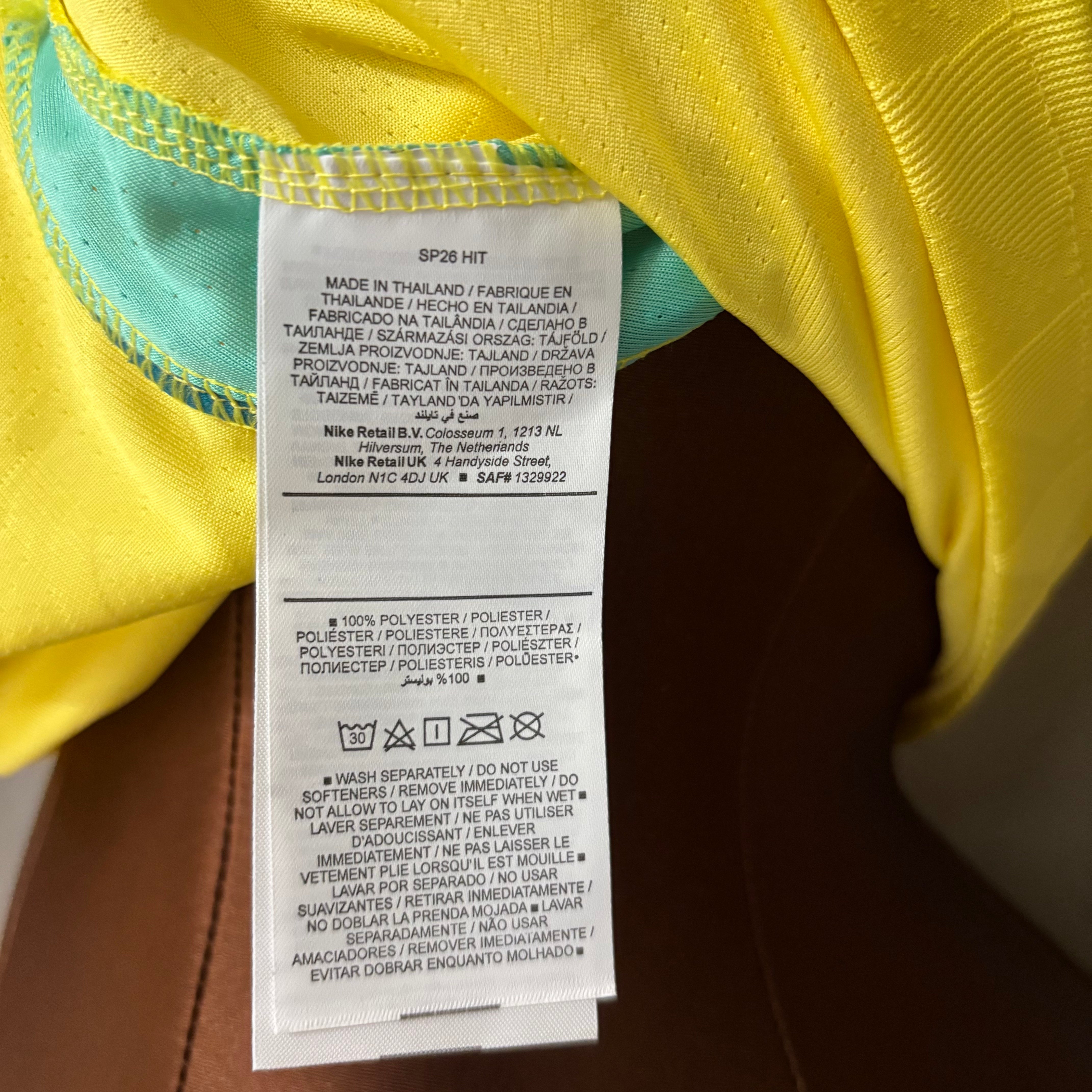 Women's Player version 2026 Brazil home 1:1 Jersey