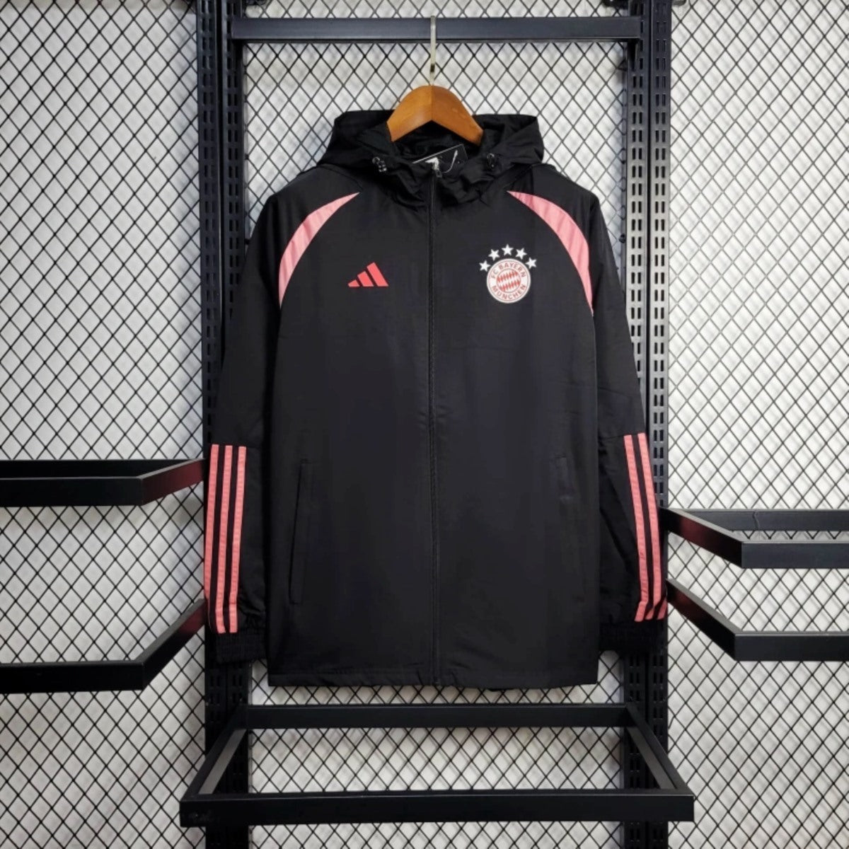 2025 Bayern Munich Black Jacket Windbreaker