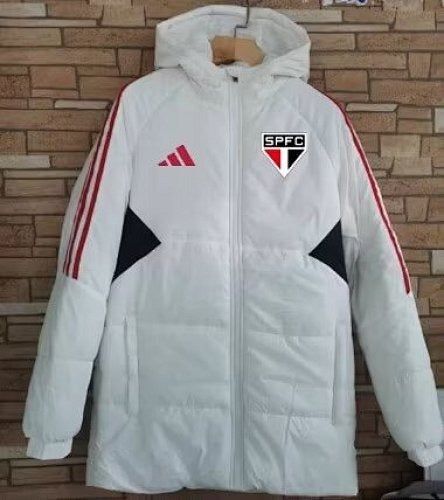 São Paulo FC Training Hoodie Jacket - White - Official Merchandise