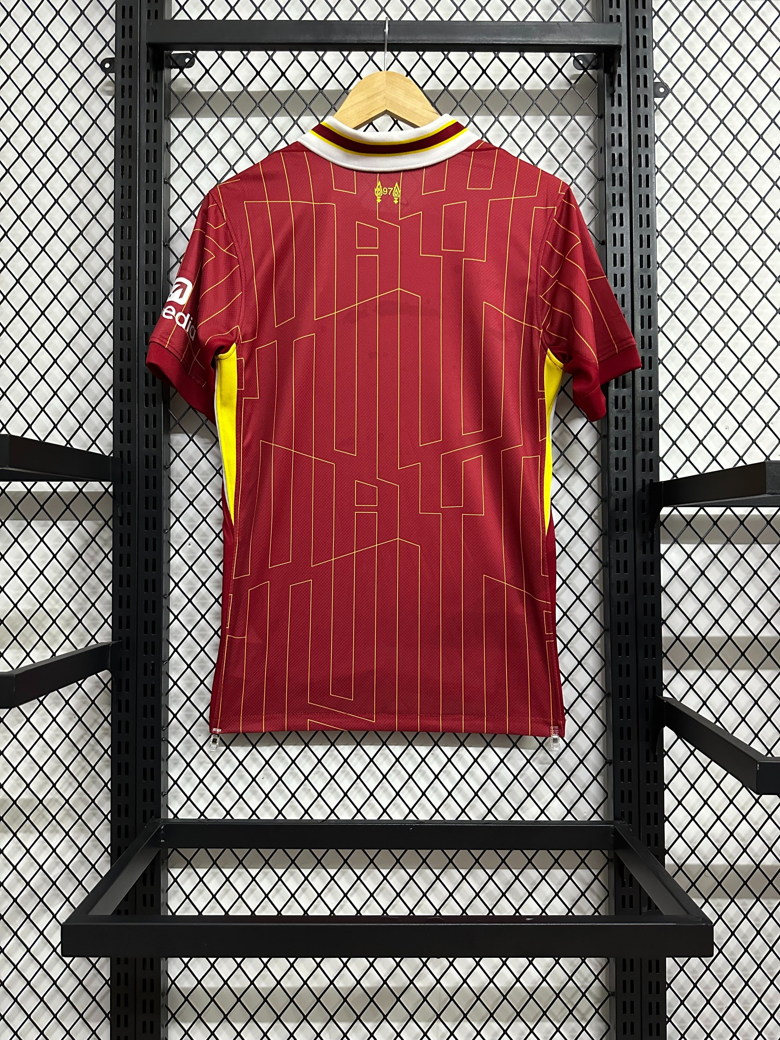 Liverpool FC 24/25 Home Shirt - Red & Yellow - OFFICIAL FAN VERSION (Stadium)