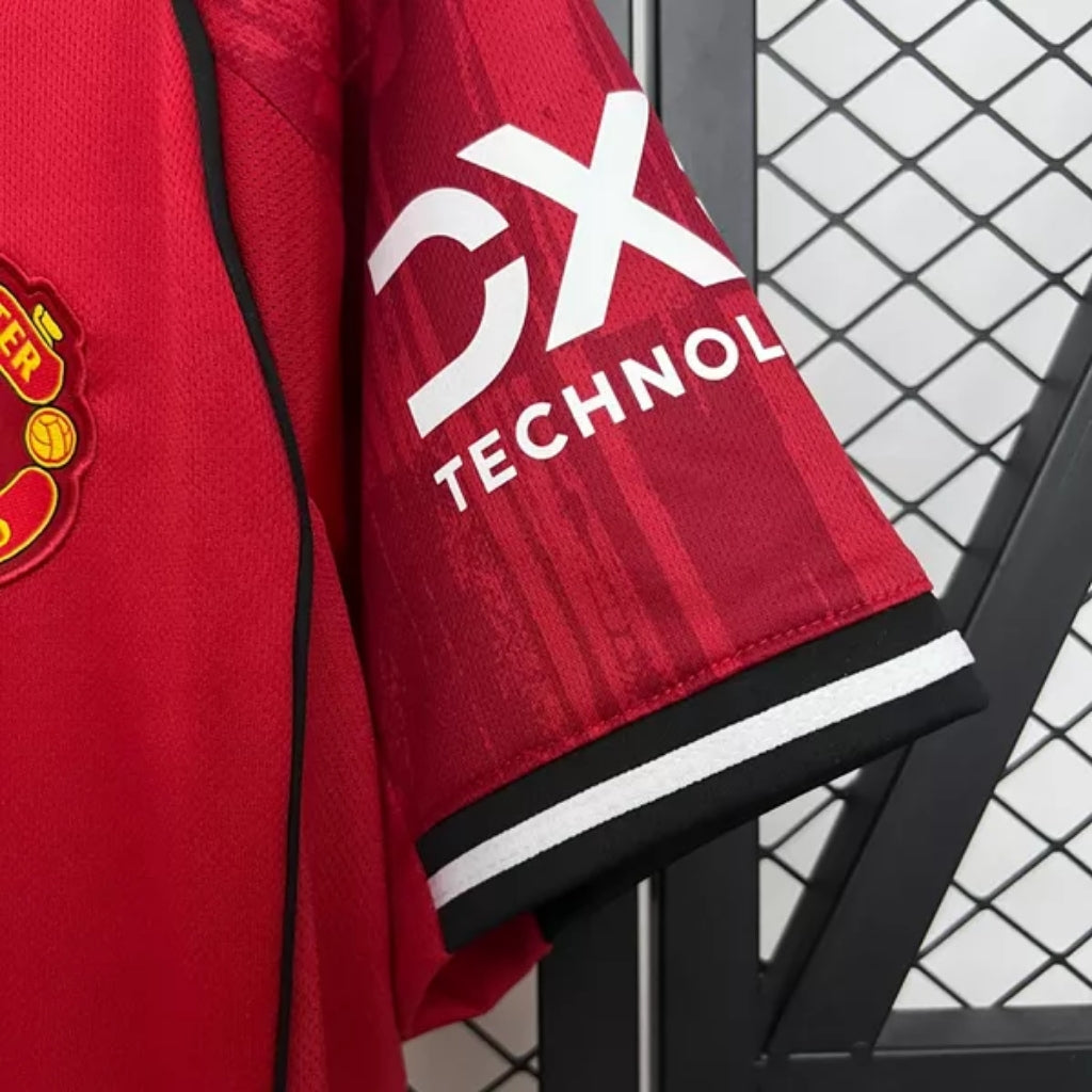 Manchester United 25/26 Home Shirt - Red & White - OFFICIAL FAN VERSION (Stadium