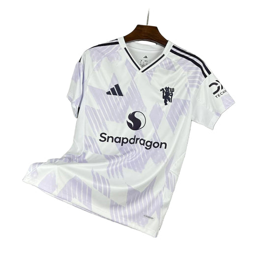 Manchester United 25/26 Away Shirt - White - OFFICIAL FAN VERSION (Stadium)