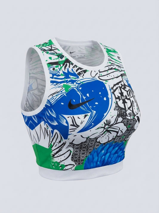 Brazil National Team Cropped Tank Top - Vibrant Yellow - Women's