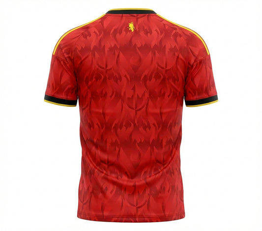 Belgium 26/27 Home Shirt - Burgundy/Red - OFFICIAL FAN VERSION