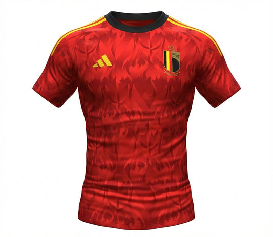 Belgium 26/27 Home Shirt - Burgundy/Red - OFFICIAL FAN VERSION