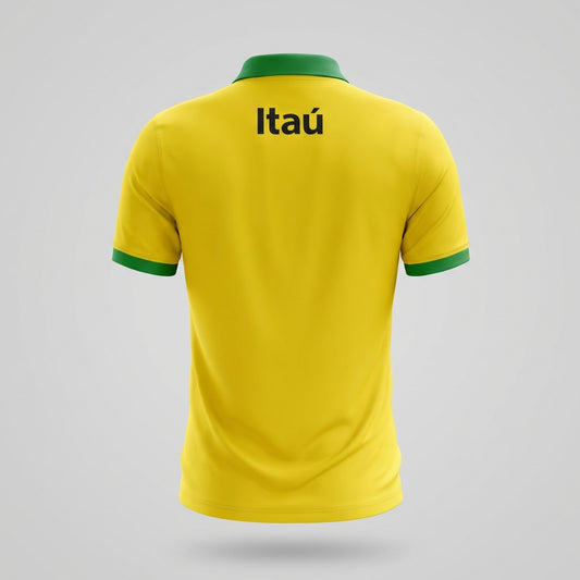 Brazil National Team Training Polo Shirt - Yellow - Official Apparel