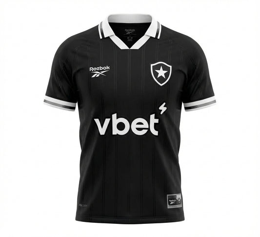 Botafogo Home Shirt 24/26 - Black & White - OFFICIAL FAN VERSION