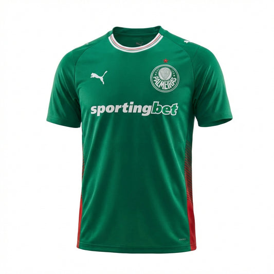 Palmeiras 26/27 Home Shirt - Green with Red Details - OFFICIAL FAN VERSION