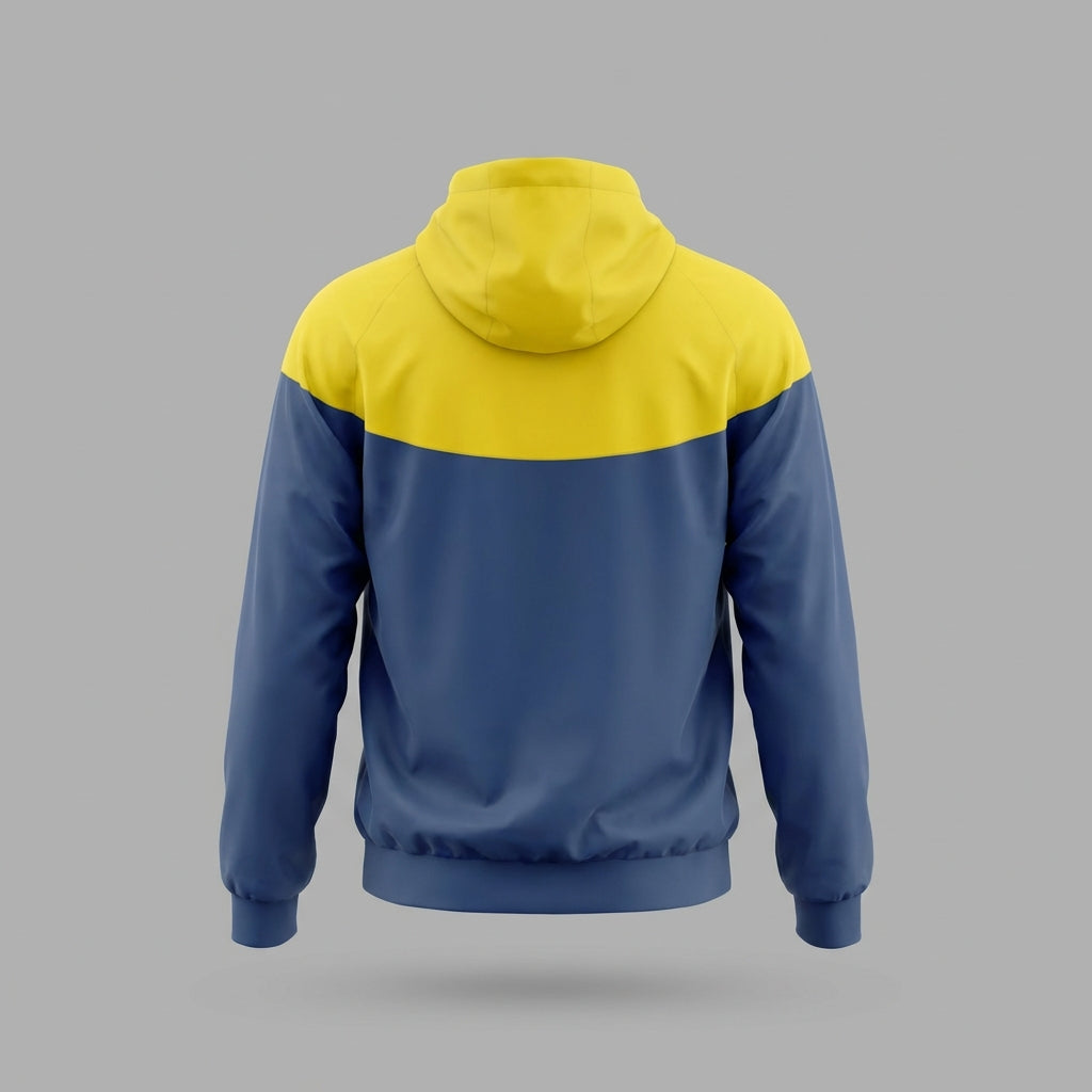 Brazil National Team Windbreaker Jacket with Hood - Yellow & Black - Official Gear