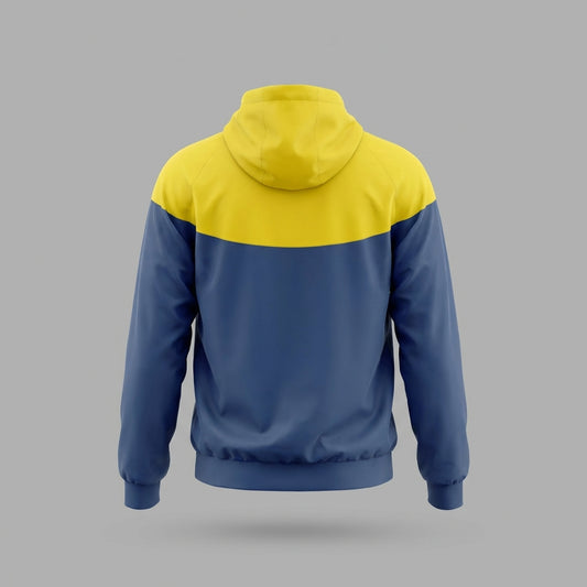 Brazil National Team Windbreaker Jacket with Hood - Yellow & Black - Official Gear