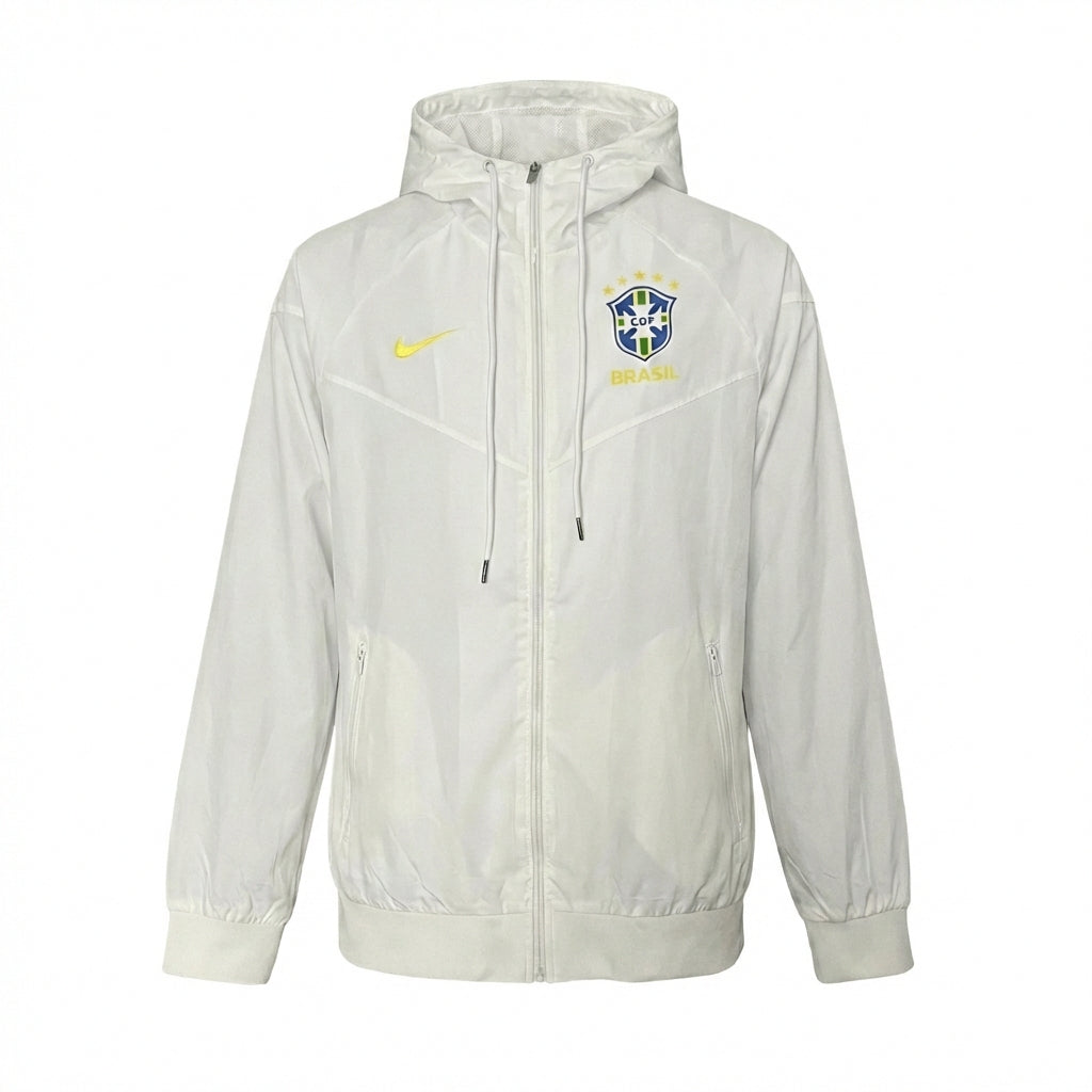 Brazil National Team Training Jacket - White - Official Apparel